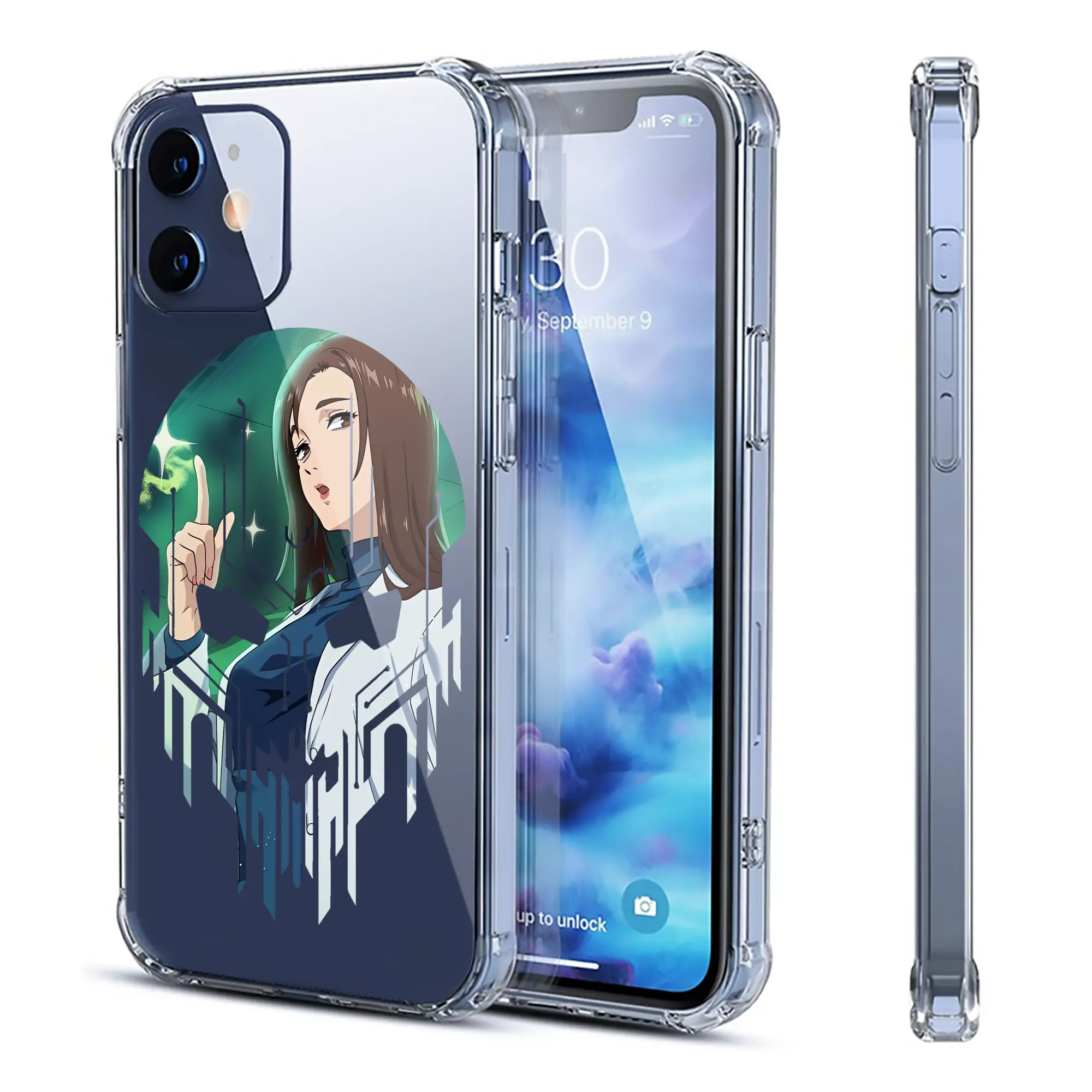 呪術廻戦 グッズ,家入 硝子 - IPhone 12シリーズ対応 ・ 透明スマホケース ・ クリアソフトケース ・ TPU素材 ・ 耐衝撃 ・ 高密着 ・ 防汚 防指紋 ・ 簡単着脱